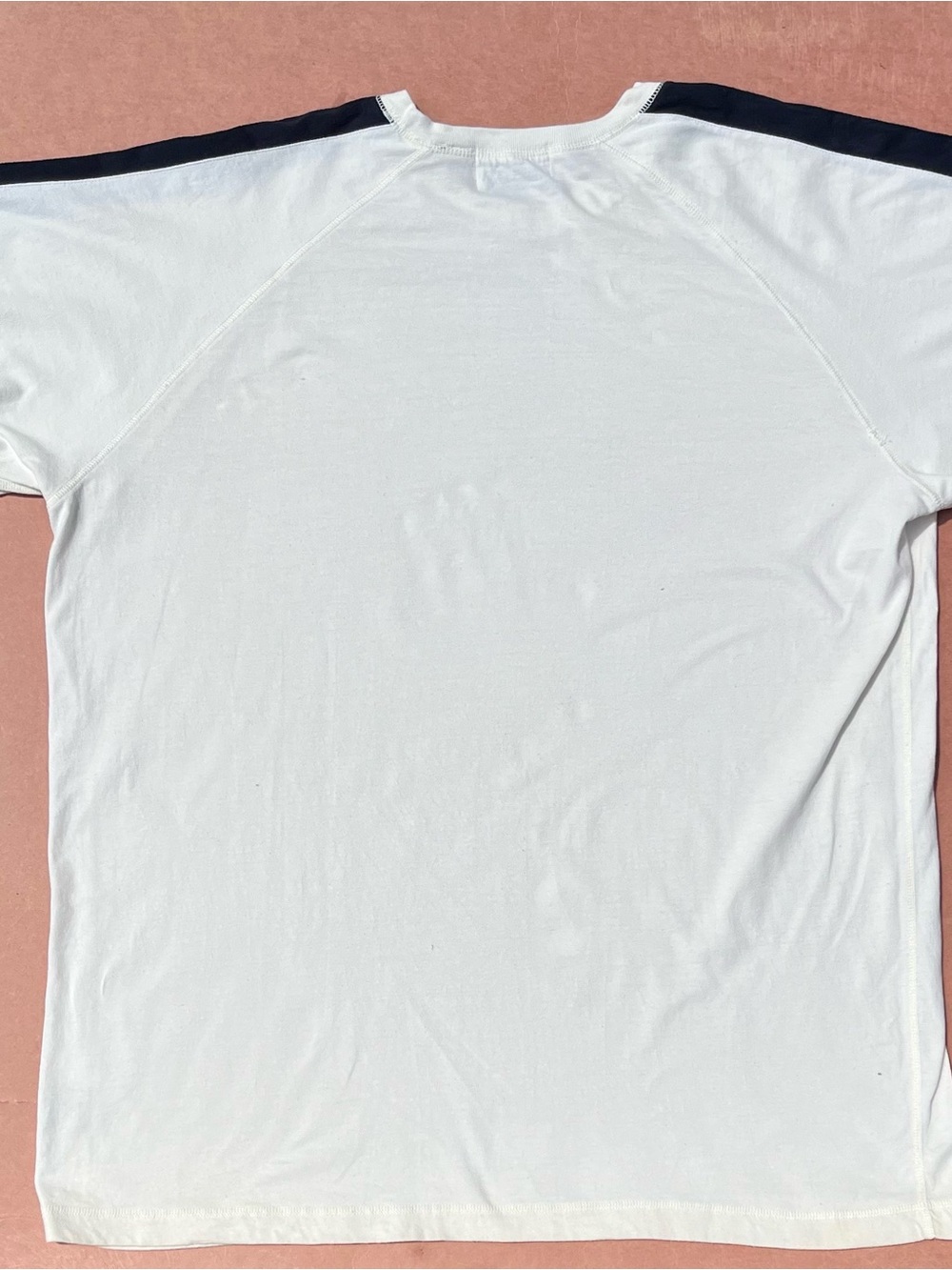 Ralph Lauren Cream Long-Sleeve Shirt with Navy Stripes - Picture 6 of 7